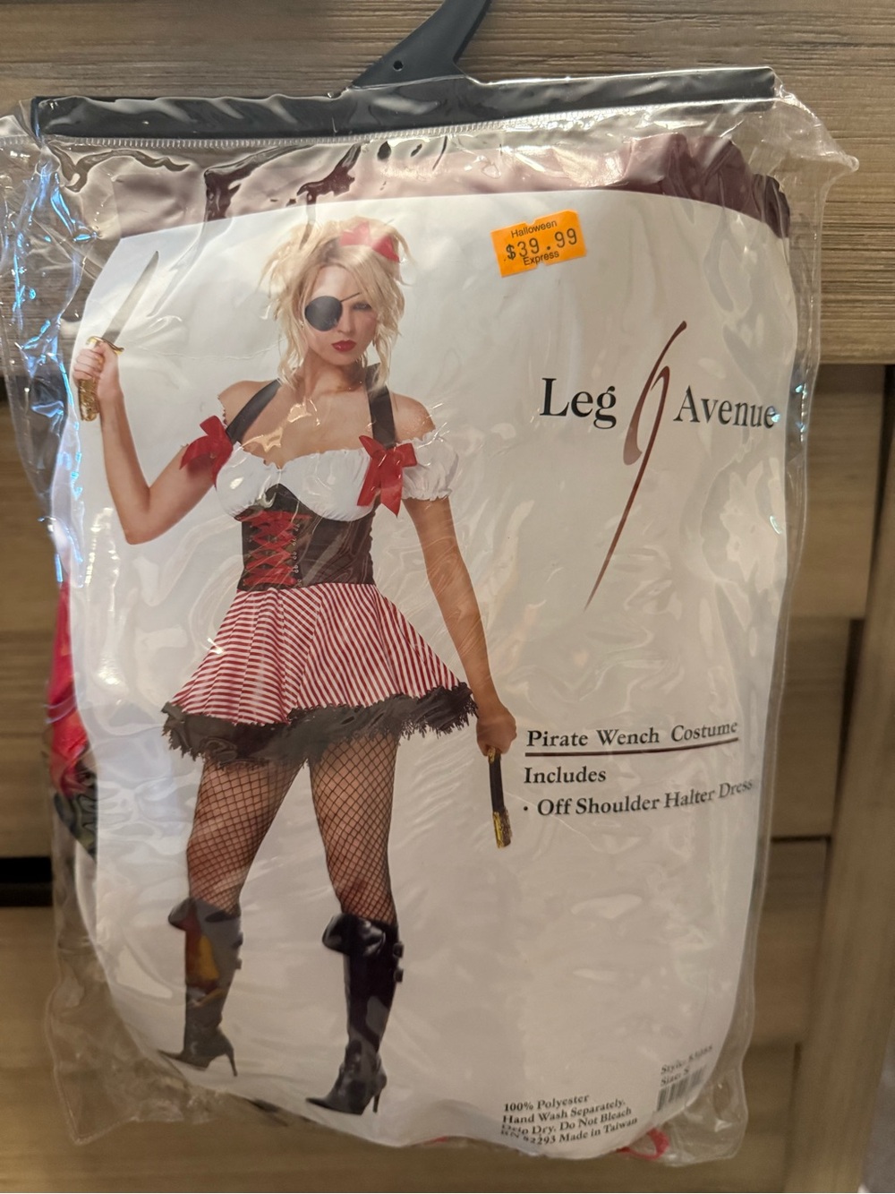 Leg Avenue Red, White & Black Pirate Costume for Girls